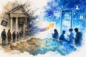 Băncile britanice închid sute de sucursale; o comparaţie cu evoluţiile sistemului nostru bancar
